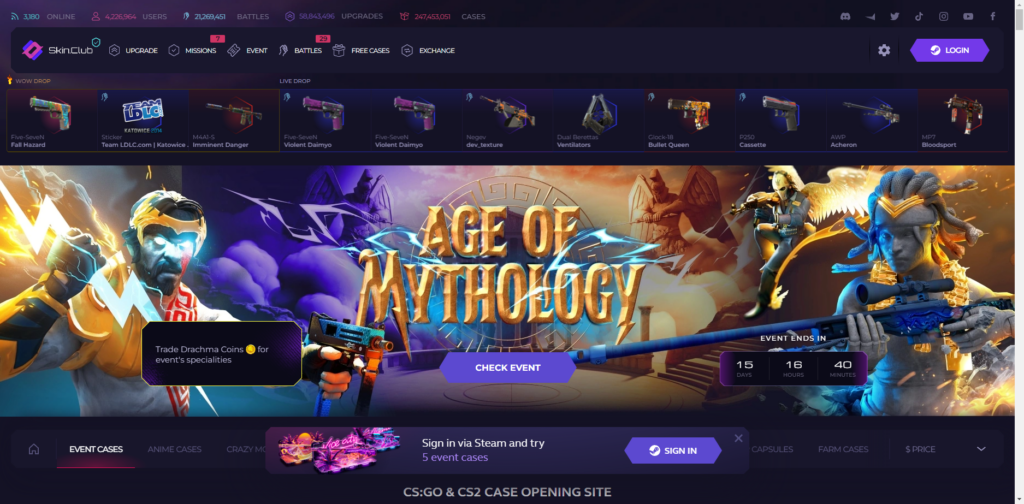 SkinClub Gambling Site