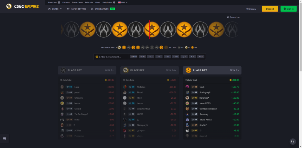 CSGOEmpire Gambling Site
