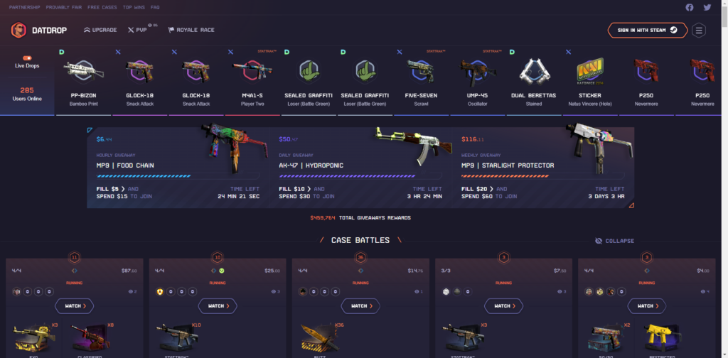 DatDrop Gambling Site